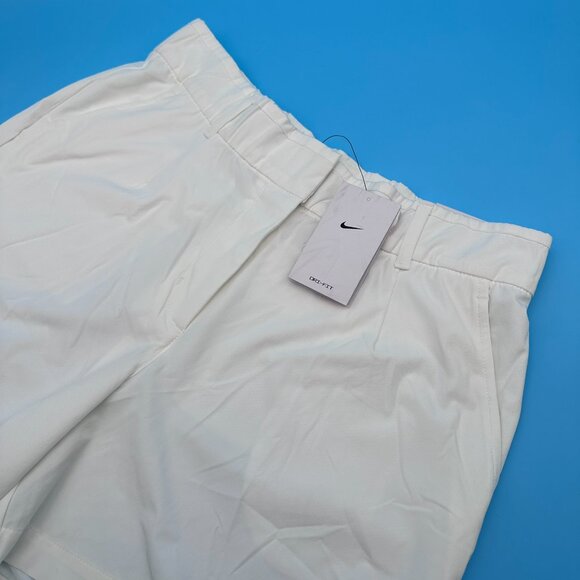 Nike Women's Dri-Fit Victory 5" Standard Fit Stretch Golf Short, Size L, White - Picture 1 of 11